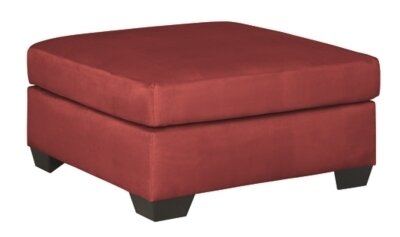 Darcy Oversized Accent Ottoman Salsa