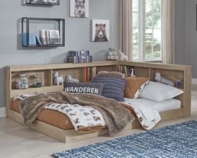 Oliah Full Bookcase Storage Bed