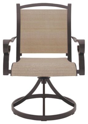 Bass Lake Sling Swivel Chair (Set of 2)