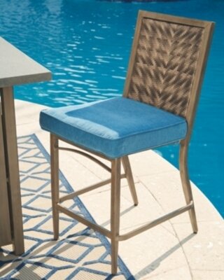 Partanna Bar Stool with Cushion (Set of 4)