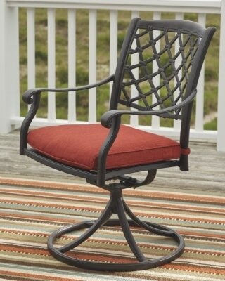 Tanglevale Swivel Chair with Cushion (Set of 2)
