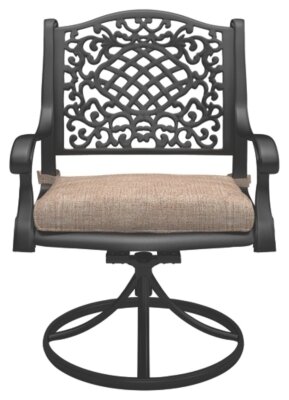 Rose View Swivel Chair with Cushion (Set of 2)