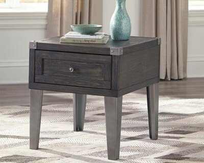 Todoe End Table with USB Ports &amp; Outlets