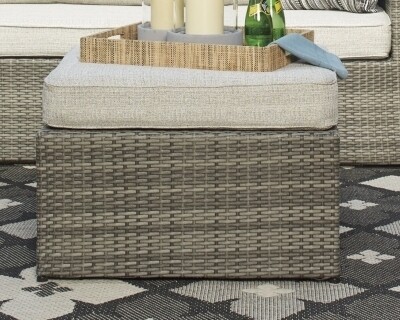 Peckham Park Outdoor Corner Chair and Ottoman