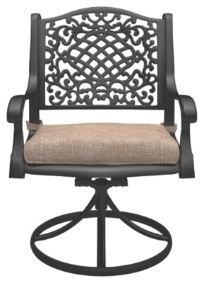 Rose View Swivel Chair with Cushion (Set of 2)