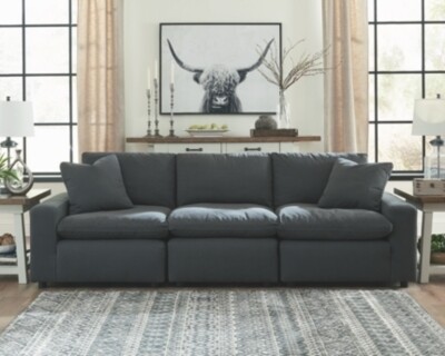 Savesto 3-Piece Sectional Charcoal