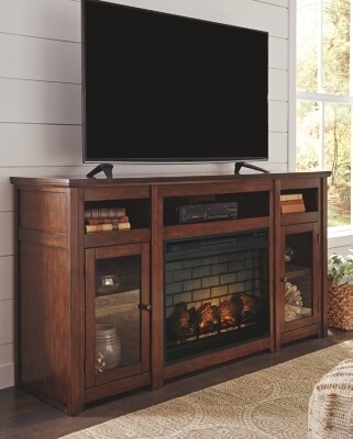 Harpan 72&quot; TV Stand with Electric Fireplace