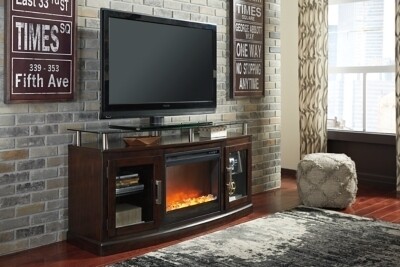 Chanceen 60&quot; TV Stand with Electric Fireplace