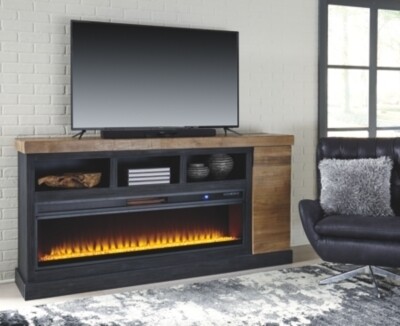 Tonnari 74&quot; TV Stand with Electric Fireplace