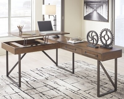 Starmore 2-Piece Home Office Lift Top Desk