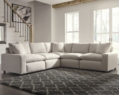 Savesto 6-Piece Sectional Ivory