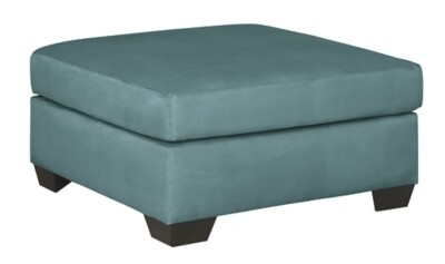Darcy Oversized Accent Ottoman Sky