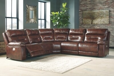 Bancker 5-Piece Reclining Sectional with Power