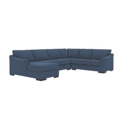 Bantry Nuvella® 4-Piece Sectional with Chaise and Sleeper