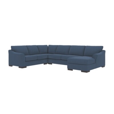 Bantry Nuvella® 4-Piece Sectional with Chaise and Sleeper