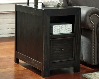 Gavelston Chairside End Table with USB Ports &amp; Outlets