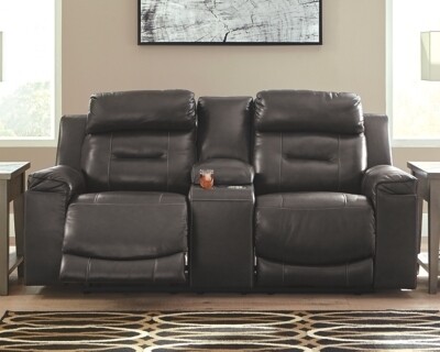 Pomellato Power Reclining Loveseat with Console