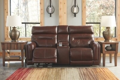 Sessom Power Reclining Loveseat with Console