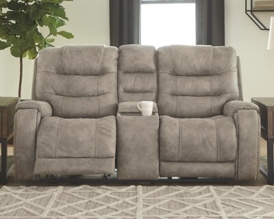 Yacolt Power Reclining Loveseat with Console