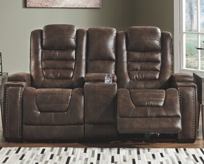 3850118 Game Zone Power Reclining Loveseat with Console