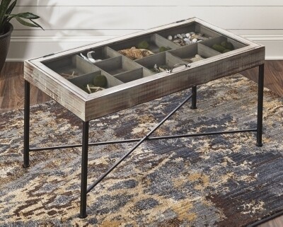 Shellmond Coffee Table with Display Case