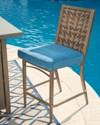 Partanna Bar Stool with Cushion (Set of 4)