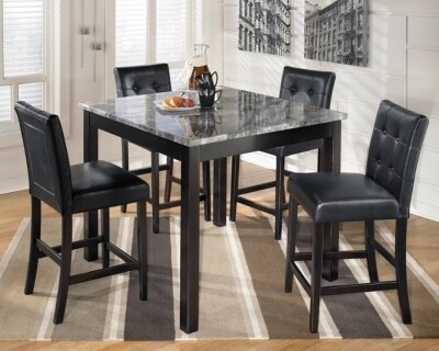 Maysville Counter Height Dining Room Table and Bar Stools (Set of 5)