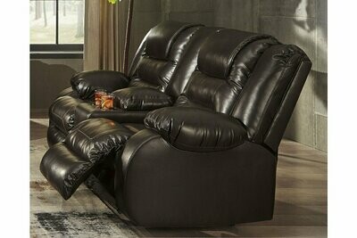 Vacherie Reclining Loveseat with Console Chocolate