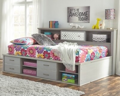 Arcella Full Bookcase Bed