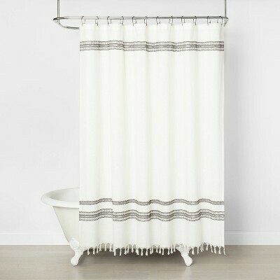 Embroidered Shower Curtain