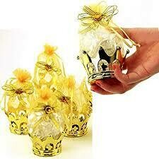 24pc Fillable Gold Crown Pouch