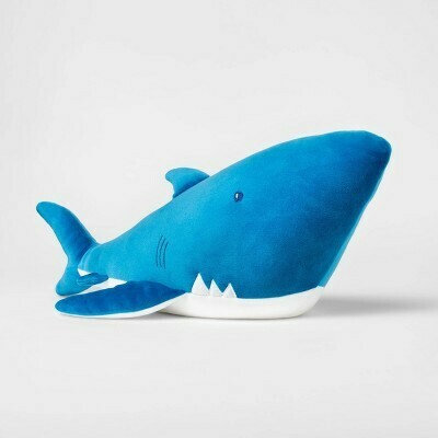 Plush Shark Throw Pillow