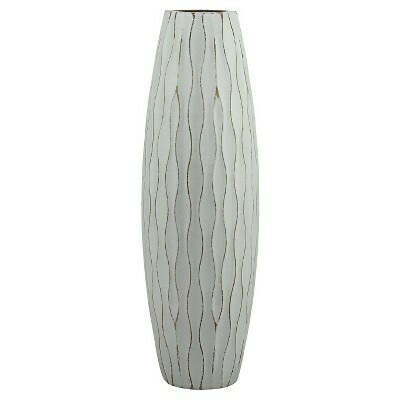 Pale Ocean Wood Vase