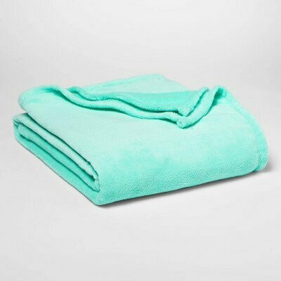 Twin Plush Blanket Mint