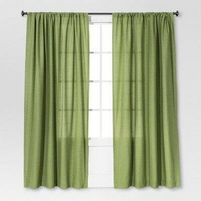 95"x54" Curtain Panel Green