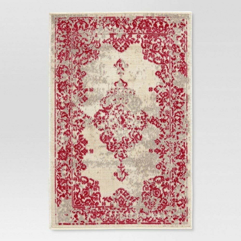 Pink Solid Accent Rug  2&#39;X3&#39;
