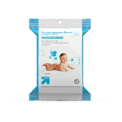 Baby Wipes Travel Pack Unscented 20 ct - up & up