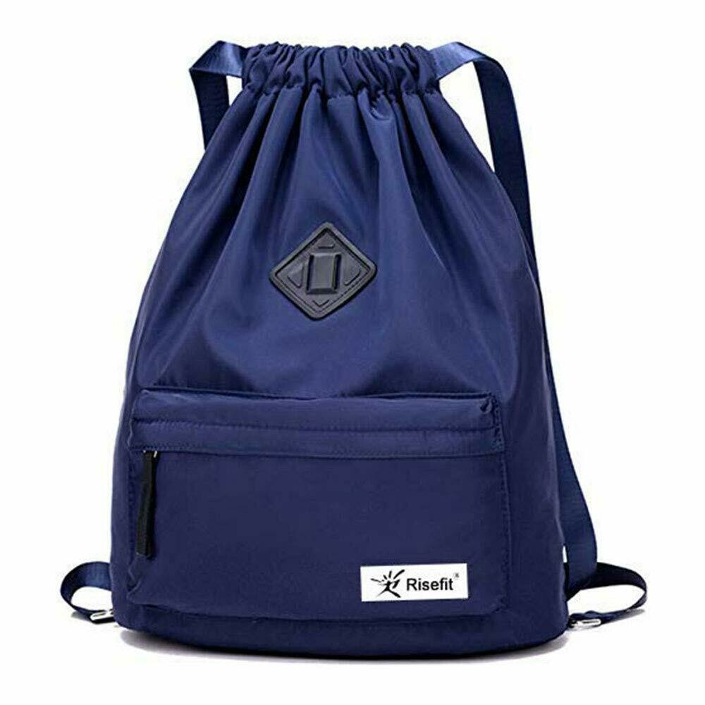 Drawstring Backpack Navy