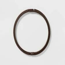 Oval Shower Rings - Bronze