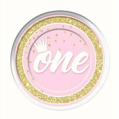 Baby Girl party plates