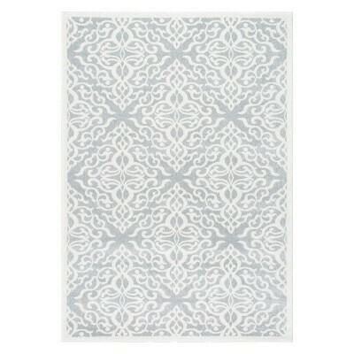 Silver Solid Loomed Area Rug 6&#39;X9&#39;