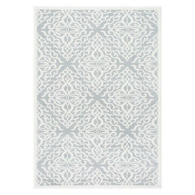Silver Solid Loomed Area Rug 6&#39;X9&#39;