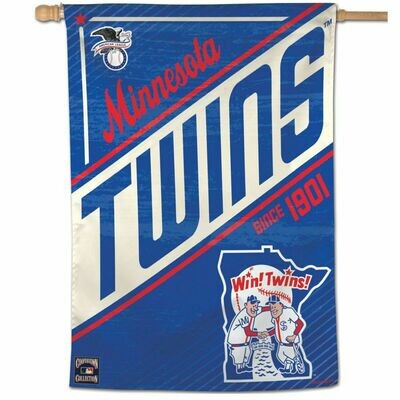 Twins Vertical Flag 28&quot;x40&quot;