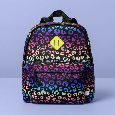 Rainbow Leopard Print Backpack