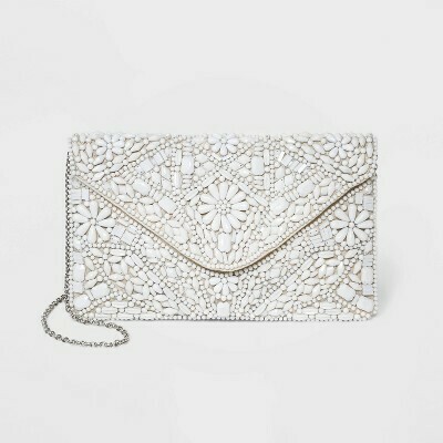 Beaded Envelope Clutch