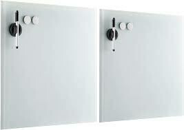 2pk Magnetic Glass Dry Erase Board