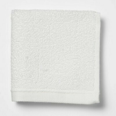White Solid Washcloth