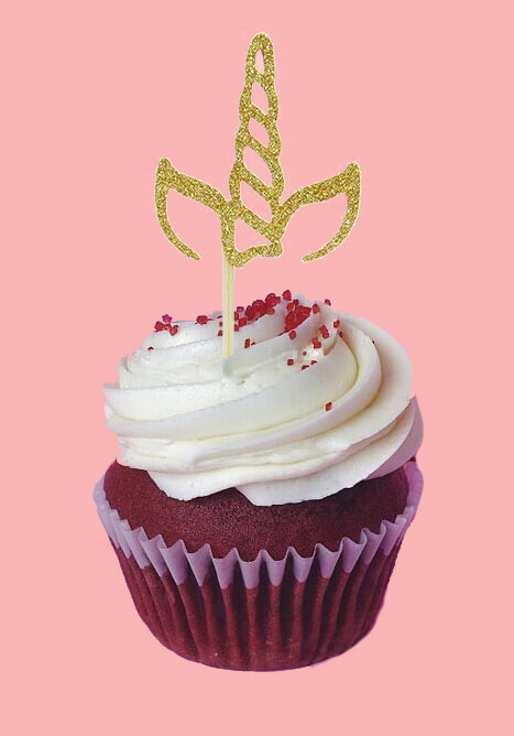 Cupcake Topper - Unicorn Horn