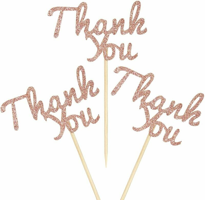 Cupcake Topper - Thank You