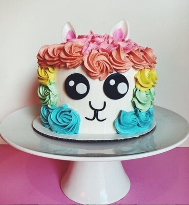 Llama Cake (Rainbow)